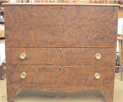 Rarely should old painted furniture be stripped, no matter how deteriorated the paint.